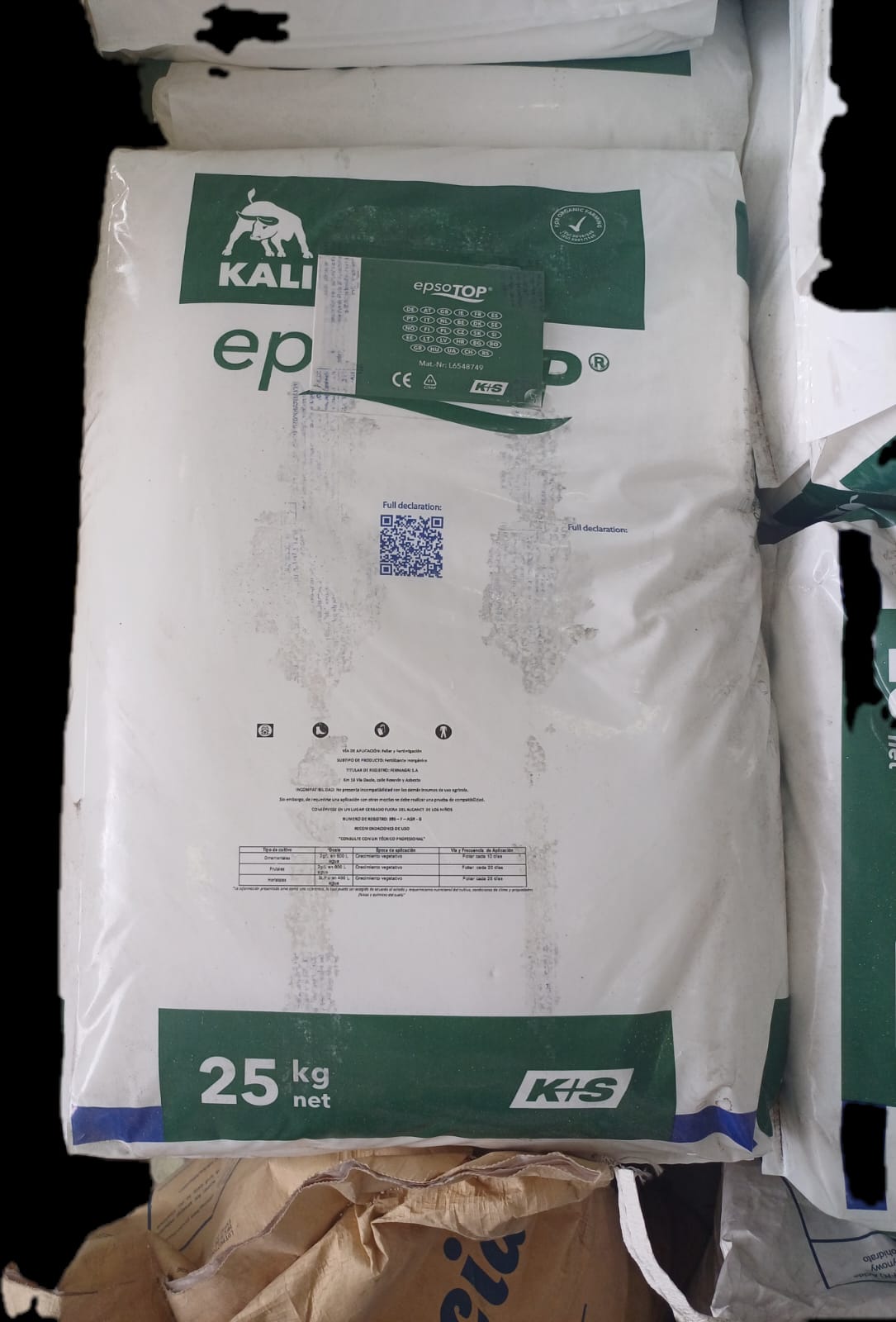 Sulfato de Magnesio 25 kg, Epso Top