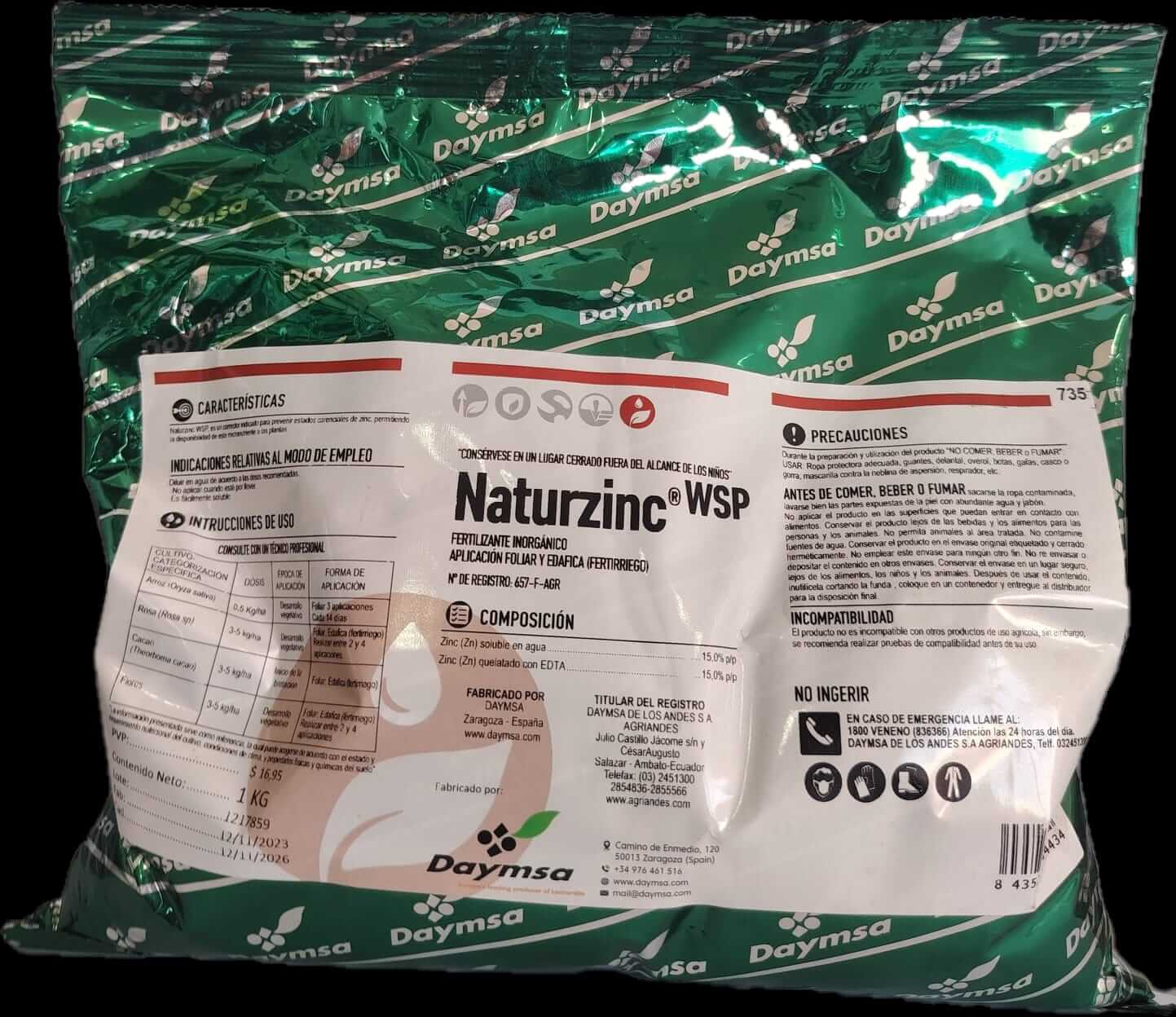 Quelato de zinc DAYMSA
